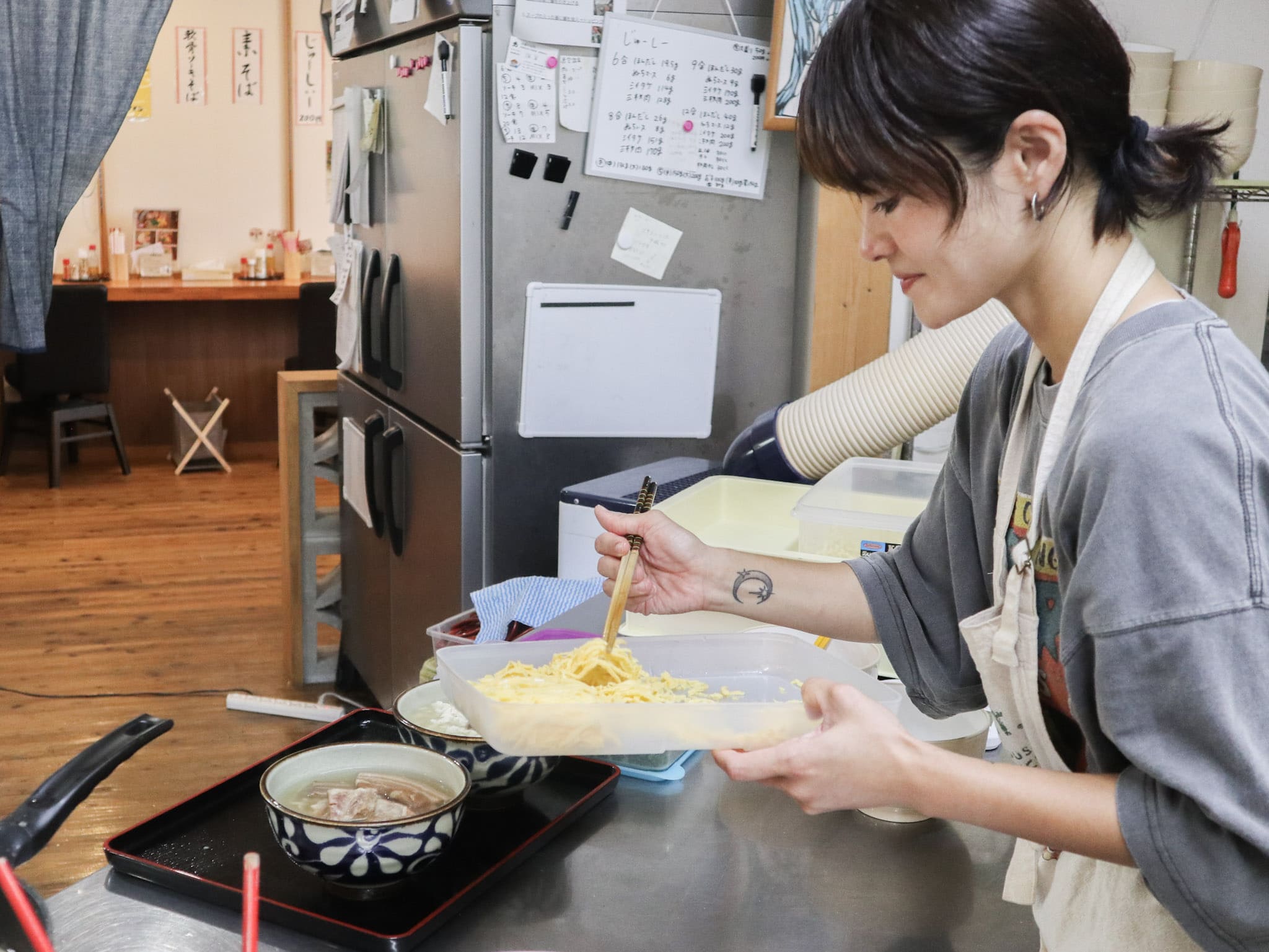 老闆女兒Yuri小姐早上就會先來店裡備料